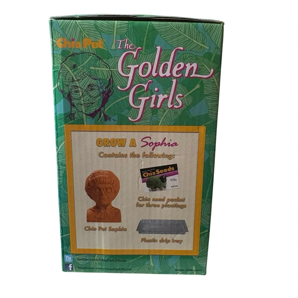 Chia Pet Golden Girls Sophia Decorative Planter Do It Yourself! New In Box.